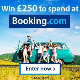Win £250 to spend at Booking.com