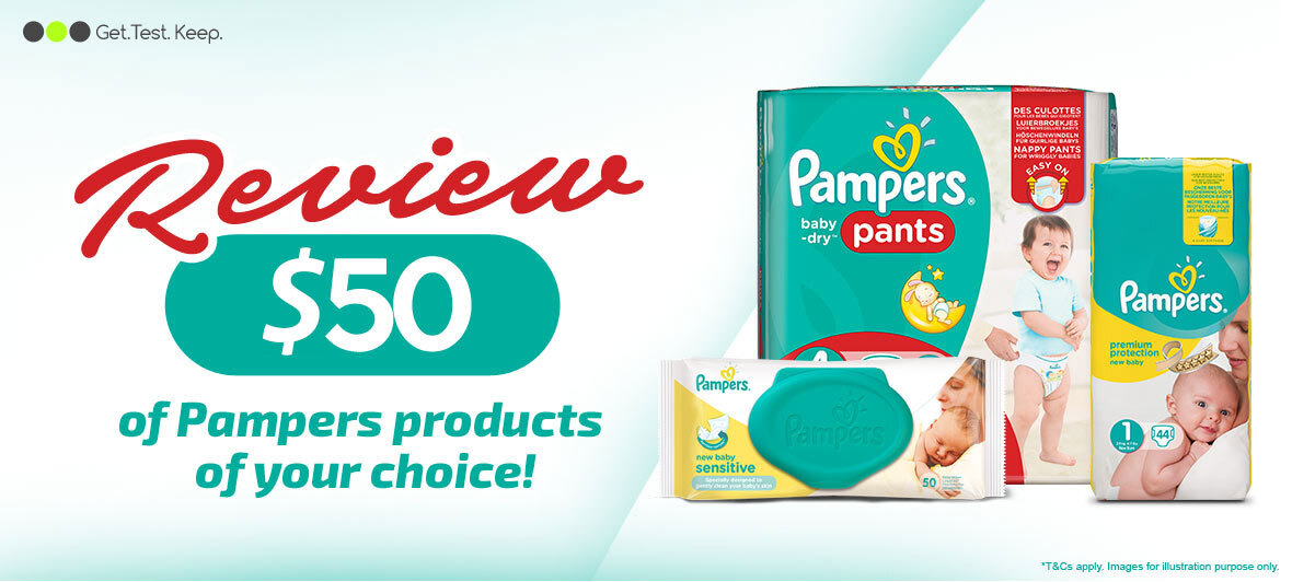 Review $50 worth of Pampers Products