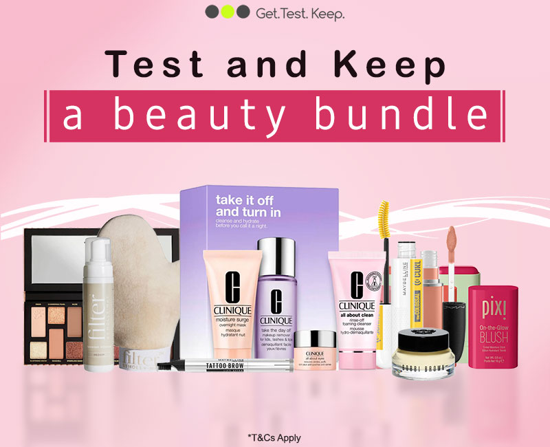 Test and Keep a Beauty bundle