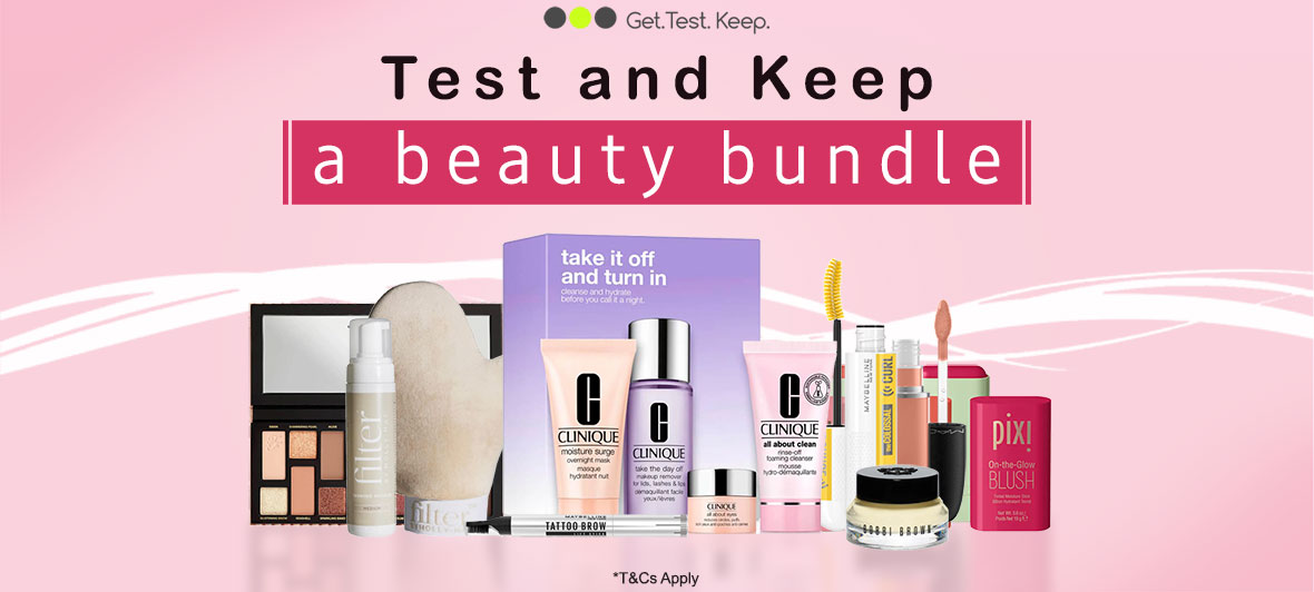 Test and Keep a Beauty bundle